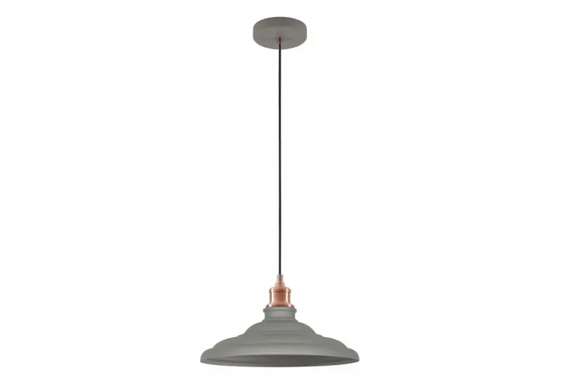 Decoração Loret lâmpada pendente cinza atemporal diâmetro 34,8 cm 9790