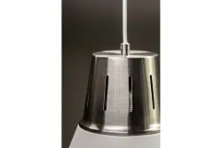 Decor Gianni elegante lâmpada pendente branca com 22 cm de diâmetro 8075