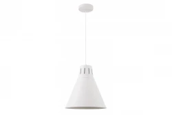 Decor Gianni elegante lâmpada pendente totalmente branca com 32 cm de diâmetro 8112