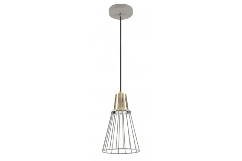 Decor Kaliope fashionable grey wire pendant lamp 18 cm diameter 8143