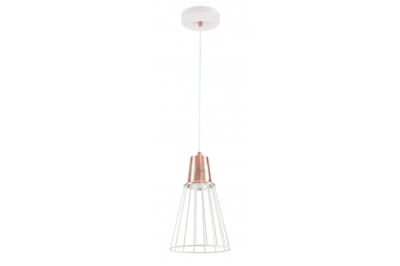 Decor Kaliope fashionable white copper wire pendant lamp 18 cm diameter 8235
