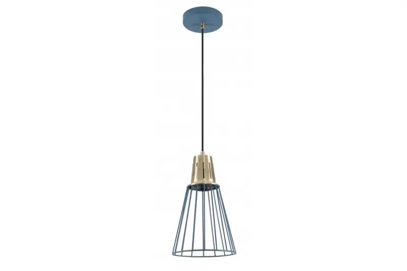 Decor Kaliope fashionable blue wire pendant lamp 18 cm diameter 8266