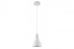 Luminária pendente branca Decor Etore com fio branco 1983