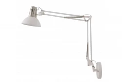 Decor Artemia white wall lamp with metal arm and white interior diameter 16.5 cm 2249