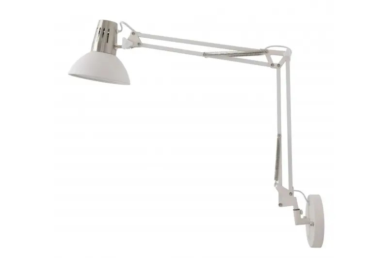 Decor Artemia white wall lamp with metal arm and white interior diameter 16.5 cm 2249