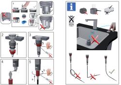 Franke conjunto de drenagem para pias com um escoamento integrado (turbo) com esvaziamento automático e botão de pressão em aço inoxidável 1208957709.