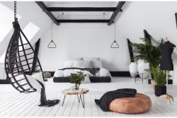 Luminária pendente triangular de um ponto preta Decor Gija 2621