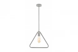 Decor Gija lâmpada pendente triangular cinza de um ponto 2751