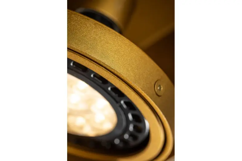 Decor Verso black gold ceiling light with adjustable head 2 bulbs 4212