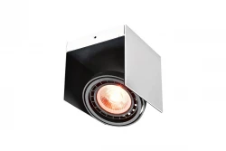 Decor Verso preto e branco lâmpada de teto com cabeça móvel 1 fonte de luz 4236