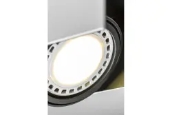 Decoração Verso preto e branco lâmpada de teto com cabeça móvel 2 fontes de luz 4250