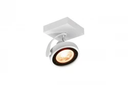 Luminária Decor Wally para teto ou parede branca com cabeça móvel 1 fonte de luz 4342