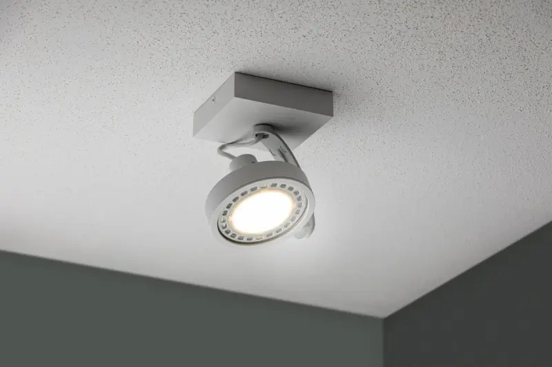Decor Wally ceiling lamp or wall lamp with adjustable head, white, 1 bulb 4342