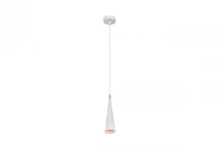 Decore Evi pendente cônico de alumínio branco 4397