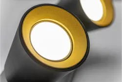 Decor Elli moderna lâmpada de teto preta com 3 fontes de luz 4588