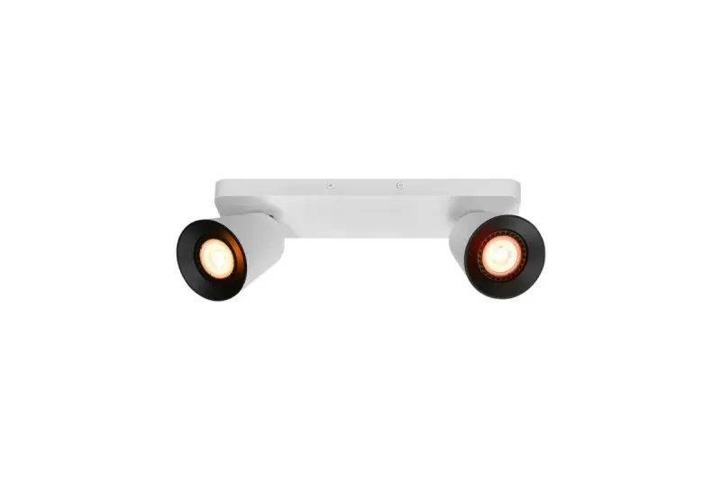 Decor Elli modern white ceiling lamp with 2 light sources 4489