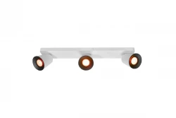 Decor Elli moderna lâmpada de teto branca com 3 fontes de luz 4502
