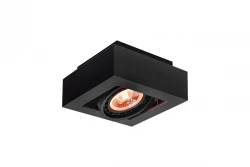 Luminária de teto funcional Decor Loid preta de 1 ponto com 1 fonte de luz 4687