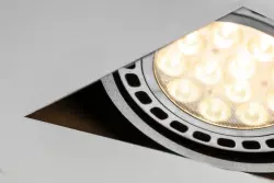 Decor Milo luz de teto embutida sem moldura preta com 2 fontes de luz 4755