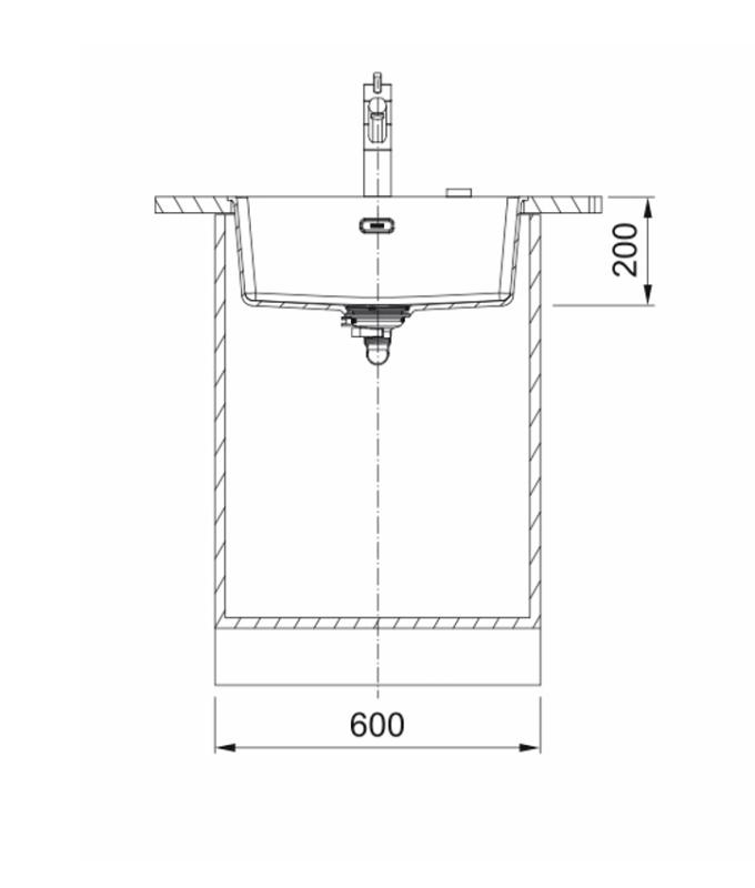 Franke Maris MRG 110-52 Fragranite stone grey undermount sink