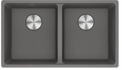 Franke Maris MRG 220-35-35 Fragranite Pedra cinza pia dupla de embutir