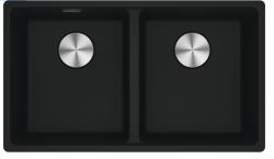 Franke Maris MRG 220-35-35 Fragranite Matt preto dupla pia de embutir