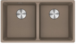 Franke Maris MRG 220-35-35 Fragranite Oyster pia dupla de embutir