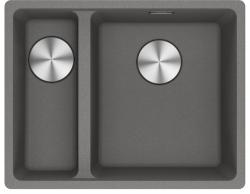 Franke Maris MRG 160-34-15 Fragranite Stone cinza pia com tanque à direita para embutir