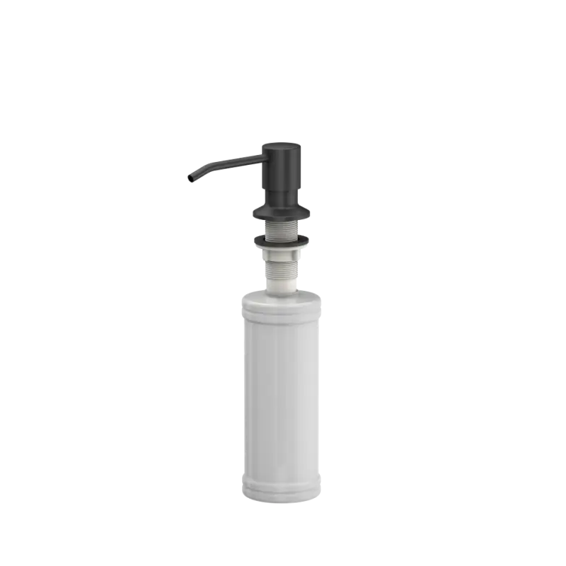 Quadri Kendal black inset sink with drainer, faucet and liquid dispenser 77x44 1208957888
