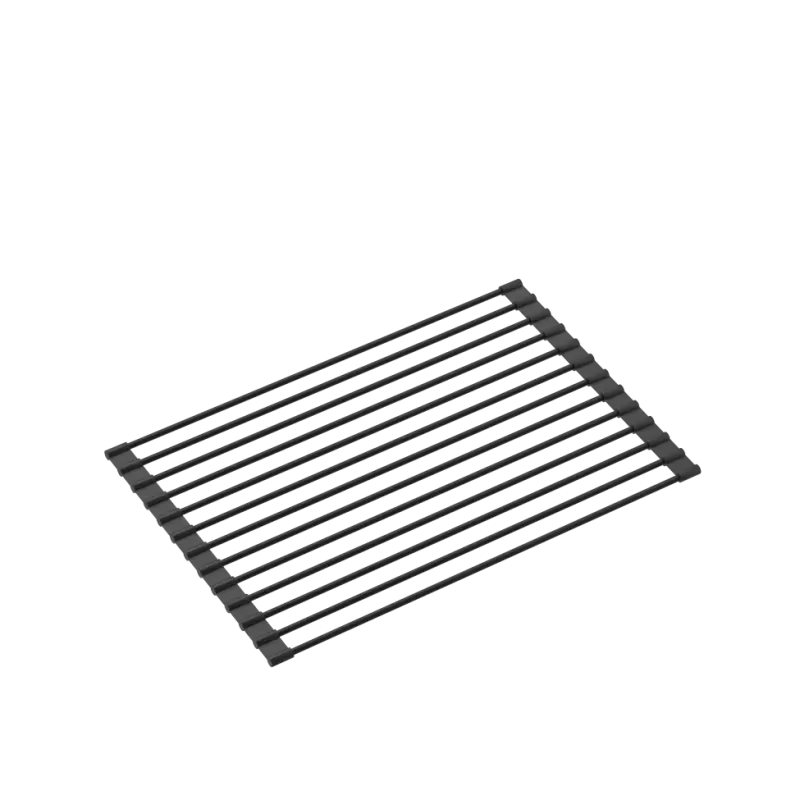 Quadri Kendal black inset sink with drainer, faucet and liquid dispenser 77x44 1208957888
