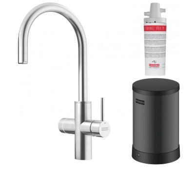 Franke Maris water hub 4L boiler 3-1 com torneira eletrônica de água fervente Touch em aço inoxidável com conjunto de mistura waterhub 1208957943