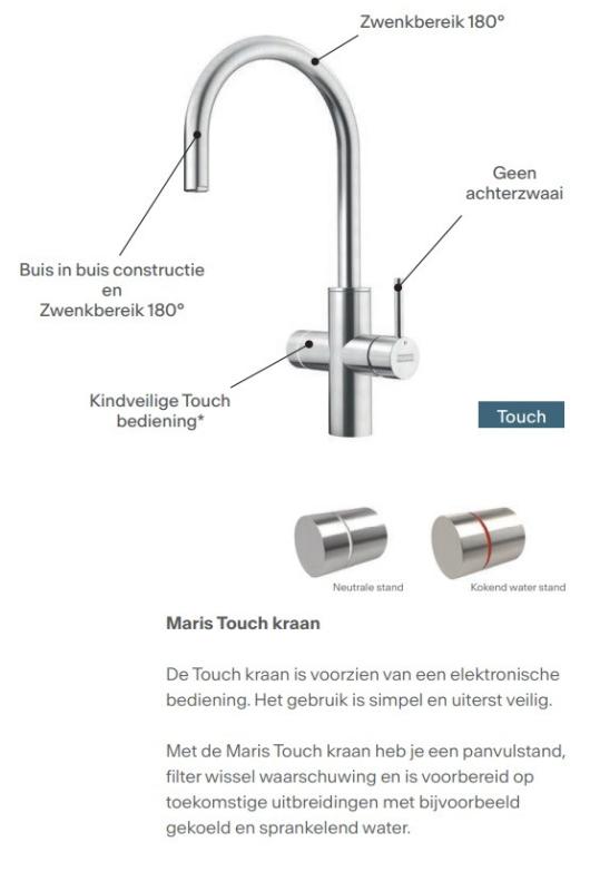 Franke Maris Water Hub Boiler 4L 3-em-1 com Torneira Eletrônica Touch para Água Fervente em Aço Inoxidável com Bypass Waterhub 1208957944