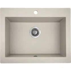 Aquadesign Farmhouse pia de granito sobreposta ou embutida areia bege 58x49cm 1208958164