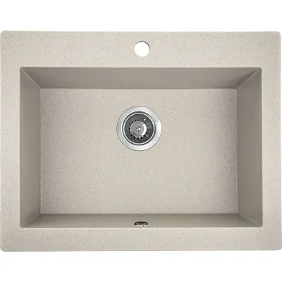 Aquadesign Farmhouse pia de granito sobreposta ou embutida areia bege 58x49cm 1208958164