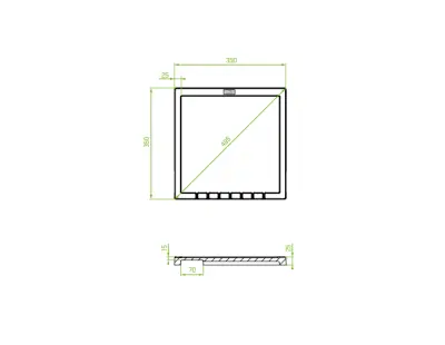 Aquadesign Unix escorredor de pratos de granito 35x35cm bege 1208958210