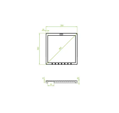 Aquadesign Unix escorredor de pratos granito 35x35cm branco 1208958212