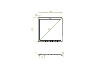 Aquadesign Unix escorredor de granito 35x35cm preto 1208958214
