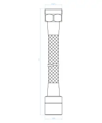 Aquadesign arejador prolongado com 2 funções e bica flexível de 17cm em cromo M22 e M24 1208958227