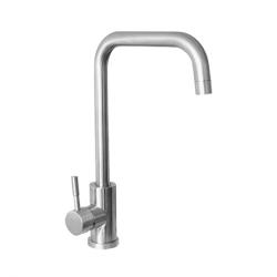 Torneira de cozinha Ausmann Inox Square com bica giratória totalmente em aço inoxidável 1208958309