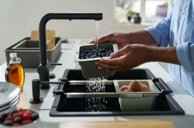 Franke Acessório Universal conjunto all-in 5, tábua de corte, recipiente, tapete de gotejamento e caixinha de armazenamento 112.0655.489