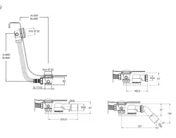 Waterevolution banheira com abertura push-to-open em cromo 1208958390