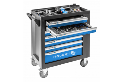 Hoegert Caixa de ferramentas com 7 gavetas e porta lateral. 1208962009