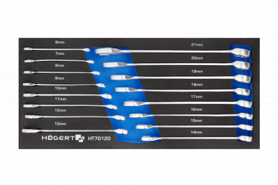 Conjunto de Chaves Combinadas Hoegert 16 peças espuma técnica 1208962030