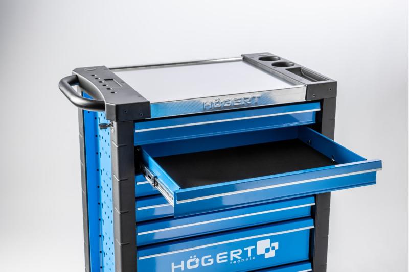 Carrinho de ferramentas premium Hoegert com 7 gavetas 1208962072