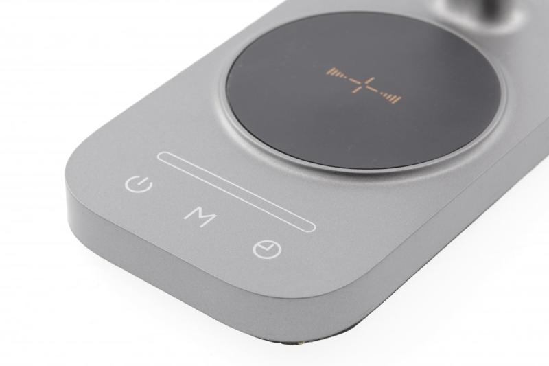 Luminária de Mesa Decorativa Bressi 8W 450lm AC220-240V 3-CCT Carregamento Sem Fio USB PF>0.5 RA>80 Cinza 1208962480