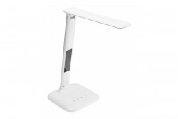 Luminária de Mesa Decorativa GALACTIC LED 5W 240lm AC220-240V 50/60Hz com cores ajustáveis (3000K 4000K 6000K), calendário, alarme, termômetro, carcaça branca. 1208962484