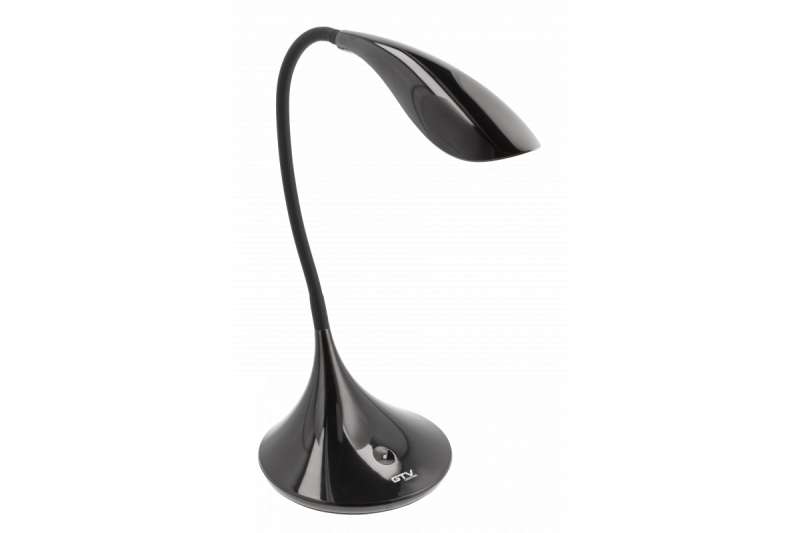 Lâmpada de Mesa Decorativa Halley 8 W 500 lm.AC220-240V 4000K PF>0,5 3 níveis de dimmer PF>0,5 RA>80 preta 1208962489