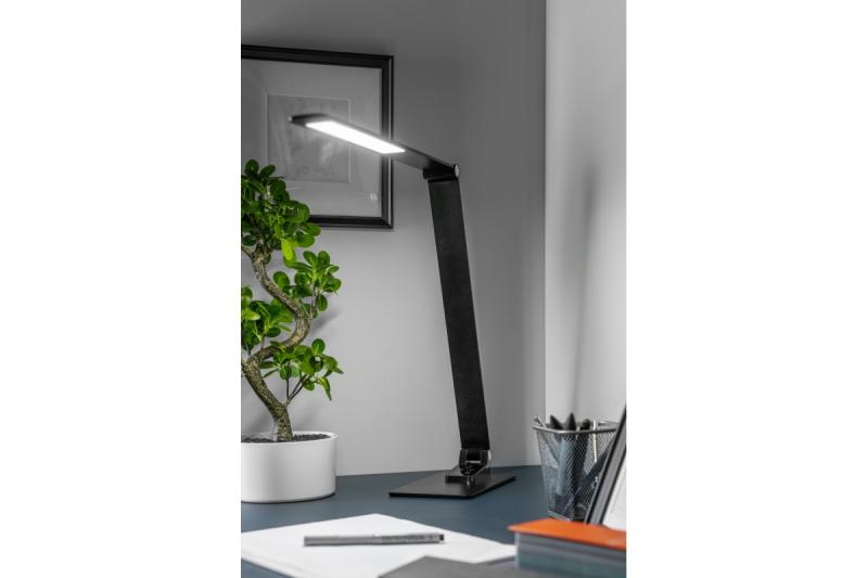 Lâmpada de Mesa Decorativa Loneos 12W 700lm AC220-240V 3-CCT Dimerizável em 5 Etapas RA>80 USB Preta 1208962502