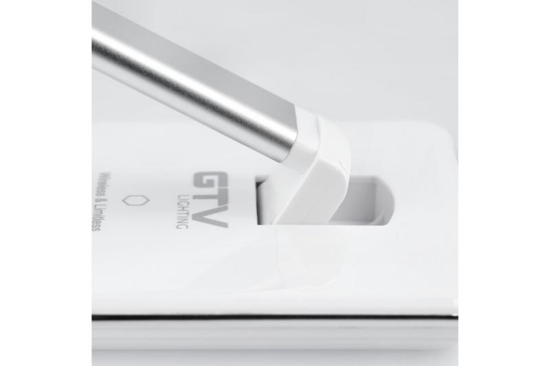 Luminária de Mesa Decorativa Tritton 6W 340lm AC220-240V 4-CCT Carregamento Sem Fio USB PF>0,5 RA>80 branco. 1208962517