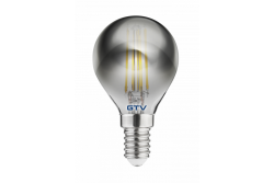 FONTE DE LUZ LED, FILAMENTO CINZA, A-G, G45, 2700K, E14, 4,0W, AC220-240V, 360°, 300lm, 44mA 1208962782